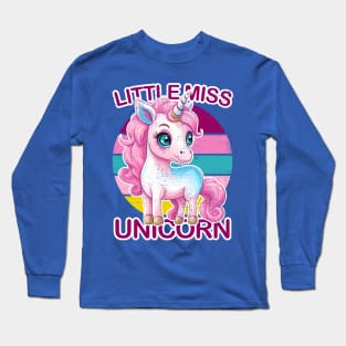 Little Miss Unicorn Long Sleeve T-Shirt